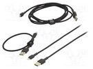 Cable; USB 2.0; Apple Lightning plug,USB A plug; black; 480Mbps GREEN CELL