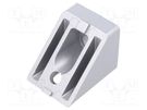 Angle bracket; for profiles; Width of the groove: 8mm; W: 40mm FATH