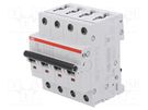 Circuit breaker; 230/400VAC; Inom: 16A; Poles: 4; Charact: C; 6kA ABB