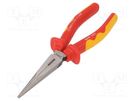 Pliers; insulated,half-rounded nose; 200mm BM GROUP