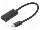 Adapter; DisplayPort 1.2,HDMI 1.3; 0.15m; black GEMBIRD