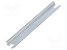 DIN rail; steel; W: 15mm; L: 106mm; Plating: zinc FIBOX