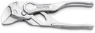 KNIPEX 86 04 100 Pliers Wrench XS pliers and a wrench in a single tool embossed, rough surface chrome-plated 100 mm