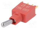 Switch: toggle; Pos: 2; SPDT; ON-ON; 0.4A/20VDC; Leads: flat pin KNITTER-SWITCH