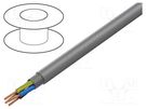 Wire; H05VVC4V5-K,ÖLFLEX® 150CY; 5G1.5mm2; PVC; grey; 300V,500V LAPP