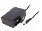 Power supply: switched-mode; mains,plug; 15VDC; 0.8A; 12W; 85.2% XP POWER