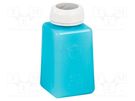 Tool: dosing bottles; blue (bright); polyetylene; 180ml; ESD EUROSTAT GROUP
