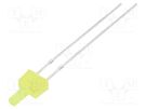 LED; 2mm; yellow; 150÷220mcd; 90°; Front: flat; 12V; Pitch: 2.54mm OPTOSUPPLY
