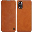 Nillkin Qin Case Case for Xiaomi Redmi Note 11 Pro+ (China) / Redmi Note 11 Pro (China) / Mi11i HyperCharge Camera Protector Holster Cover Flip Case Brown, Nillkin