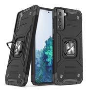 Wozinsky Ring Armor tough hybrid case cover + magnetic holder for Samsung Galaxy S22 black, Wozinsky