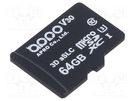 Memory card; industrial; 3D aSLC,microSDXC; 64GB; -25÷85°C APRO