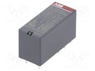 Relay: electromagnetic; DPDT; Ucoil: 230VAC; 8A; max.250VAC; PCB ABB
