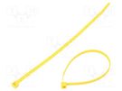 Cable tie; L: 200mm; W: 4.6mm; polyamide; 225N; yellow; Ømax: 50mm HELLERMANNTYTON