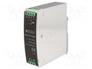 Power supply: switched-mode; for DIN rail; 120W; 24VDC; 5A; 88% AIMTEC