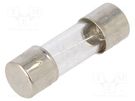 Fuse: fuse; quick blow; 5A; 250VAC; glass; 5x15mm OPTIFUSE