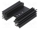 Heatsink: extruded; H; TO220; black; L: 38.1mm; W: 12.7mm; H: 34.9mm Wakefield Thermal