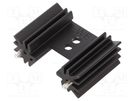 Heatsink: extruded; H; TO220; black; L: 25.4mm; W: 12.7mm; H: 34.9mm Wakefield Thermal