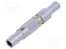 Connector: circular; 00; plug; male; PIN: 6; soldering; for cable LEMO