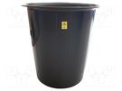 Waste bin; ESD; 310x300mm; 13l; black; <100kΩ EUROSTAT GROUP
