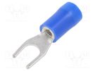 Tip: fork; M4; Ø: 4.3mm; 1.5÷2.5mm2; crimped; for cable; insulated BM GROUP
