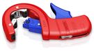 KNIPEX 90 23 01 BK DP50 Pipe Cutter for plastic drain pipes plastic coated 165 mm