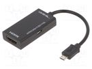 Adapter; HDMI socket,USB B micro socket,USB B micro plug GEMBIRD