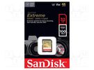 Memory card; Extreme; SDHC; R: 100MB/s; W: 60MB/s; UHS I U3 V30 SANDISK