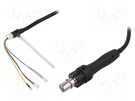 Soldering iron: hot air pencil; for soldering station; 6 wires ATTEN