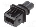 Connector: automotive; JPT; male; plug; for cable; PIN: 2; black TE Connectivity