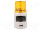 Signaller: lighting-sound; 24VDC; siren,flashing light; amber QLIGHT