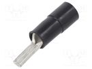 Tip: wire pin; Ø: 4.3mm; 10mm2; crimped; for cable; insulated; black BM GROUP