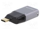 Adapter; USB 3.2; HDMI socket,USB C socket,USB C plug LOGILINK