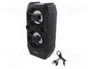 Speaker; black; Jack 3,5mm,microSD,USB A,USB B micro; 10m; 6h GEMBIRD
