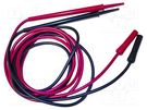 Test leads; Urated: 1kV; Inom: 30A; Len: 1.2m; insulated; black,red MUELLER ELECTRIC