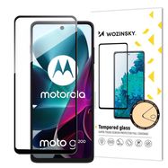 Wozinsky Full Glue Tempered Glass Motorola Moto G200 5G 9H Full Screen Tempered Glass with Black Frame, Hurtel