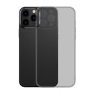 Baseus Frosted Glass Case Cover for iPhone 13 Pro Hard Cover with Gel Frame black (ARWS001001), Baseus