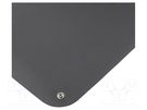 Bench mat; ESD; L: 900mm; W: 610mm; Thk: 1.5mm; black; 60°C BERNSTEIN
