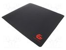 Mouse pad; black; 400x450x3mm GEMBIRD