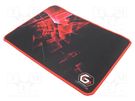 Mouse pad; black,red; 250x350x3mm GEMBIRD