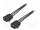 Cable; Micro-Fit 3.0; male-male; PIN: 3; 0.4m; 4A; Insulation: PVC ESPE