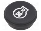 Button; round; Ø21mm; black; 09 EAO