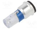 LED lamp; blue; SX3s; 24÷28VDC; No.of diodes: 1; -40÷85°C; 3mm MARL