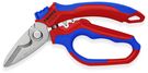KNIPEX 95 05 20 SB Angled Electricians' Shears with multi-component grips, glass fibre reinforced plastic mirror polished 160 mm