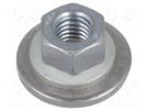 Nut; with flange,with washer,protective; hexagonal; M8; 1.25 BOSSARD