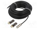 Cable; HDCP 2.2,HDMI 2.0,optical; PVC; 30m; black VCOM