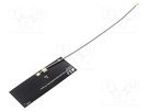 Antenna; 2G,3G,4G,GSM,LTE; 2.7dBi; for ribbon cable; U.FL; MC137 2J