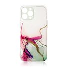 Marble Case for iPhone 12 Gel Cover Mint Marble, Hurtel