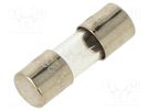 Fuse: fuse; quick blow; 6A; 250VAC; glass; 5x15mm OPTIFUSE