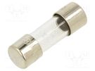 Fuse: fuse; quick blow; 7A; 250VAC; glass; 5x15mm OPTIFUSE