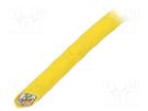 Wire; S/FTP; 4x2x22AWG; Cat 8.1; solid; Cu; LSZH; yellow; 50m Goobay